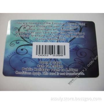 Barcode card,PVC Barcode card,Barcode member card